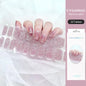 16/22 Tips Semi Cured Gel Nail Stickers for UV Lamp Designer Adhesive Nail Gel Wraps DIY Long-lasting  Nail Decoration