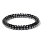 Men Hematite Bracelet Loss Weight No-magnetic Black Hematite Bead Bracelet Healing Health Therapy Balance Pulsera Jewelry Gift