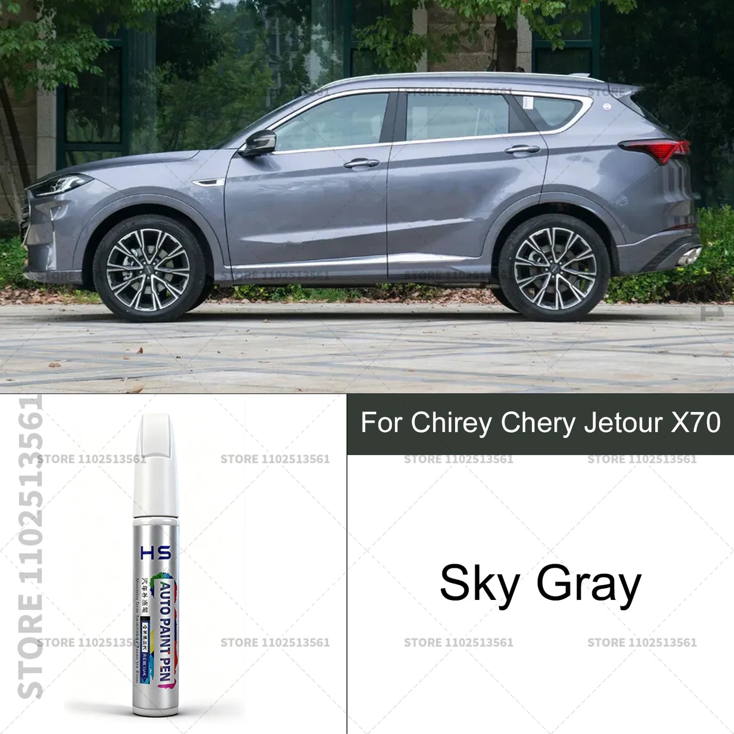 Car Paint Repair Pen For Chirey Chery Jetour X70 Touch Up Scratch Remover DIY Auto Accessories White 094 Brown Gray Blue 096