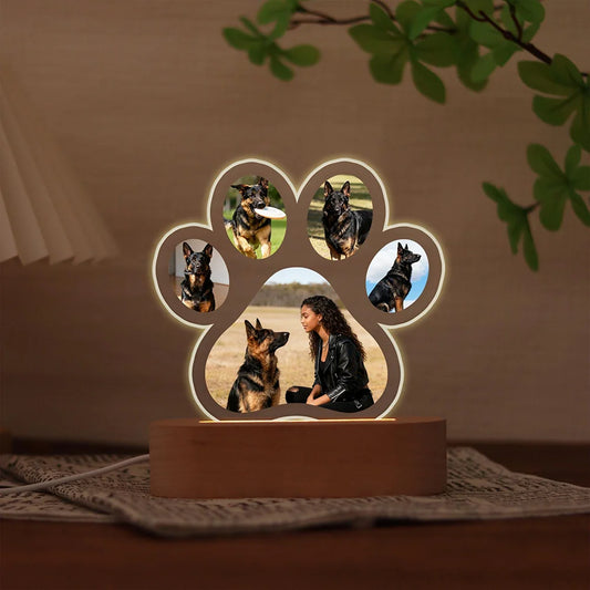 Custom Photo Dog Paw Night Light Personalized Memorial Gift Exquisite Decor for Dog Lovers Exquisite Home Decor Custom Light