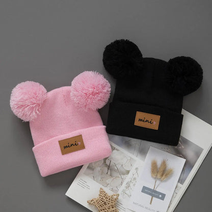 1/2pcs newborn Baby Winter Hat Kids Beanie Cap for Girls Boys Infant Accessories Children Hats Elastic 0-3Y toddler girl boy hat