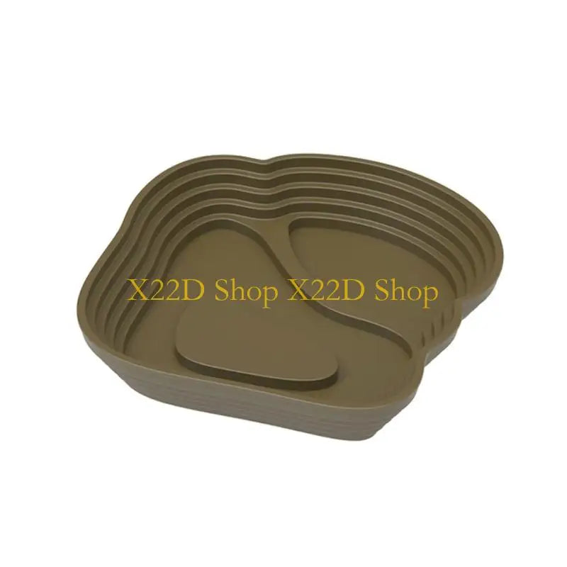 X22D Natural Reptiles Bathing Bowl Plastic Multiple Step Design Soaking Pool with Ramps For Turtles Feeding Habitat