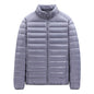 Men's Stand-Collar Hooded Lightweight Down Jacket for Winter - 90% Duck Down, Sporty, Warm & Versatile (Couple Style Available)