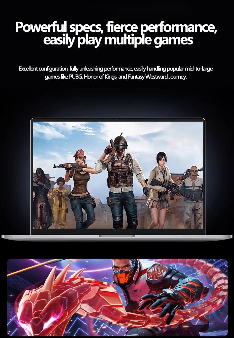 2026 LENO 15.6" Laptop Windows 11 32GB 2TB Intel Core i9 9900 1920*1080 HD Gaming Computer PC Gamer office Ultra Slim Notebook