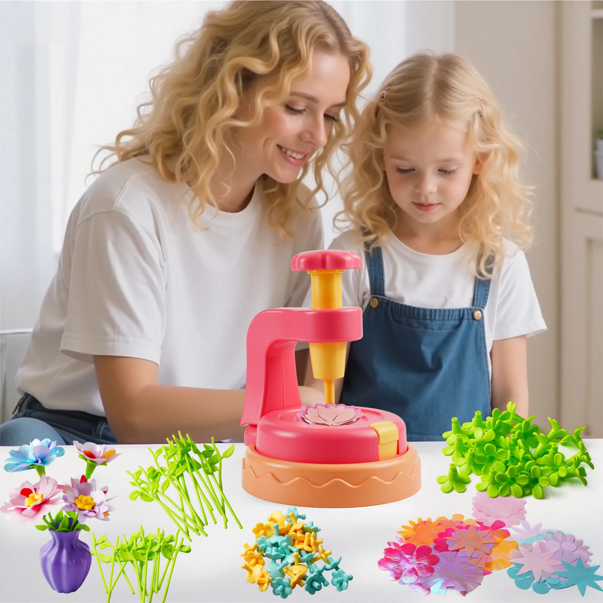 DIY Flower Bouquet Kit Educational Crafts Set for Kids,DIY Flower Arrangement Children's Toy Make Own Gift for Birthday Holiday