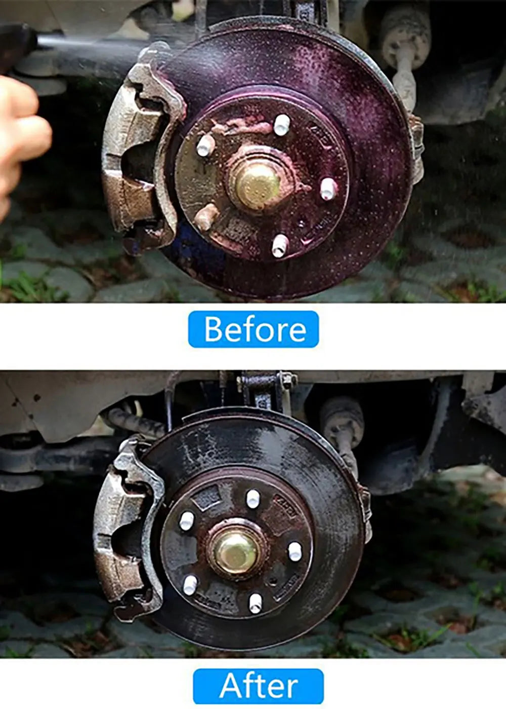 Car Wheels Rim Cleaner Multi Purpose Rust Remover Brake Paint Protect Metal Dust Iron Powder Remover Car Care Chrome Spray S18