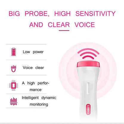 3.0MHz Fetal Doppler Infant Antenatal Heart Rate Monitor Home Sonar Doppler Stethoscope Maternal Home Fetal Monitor