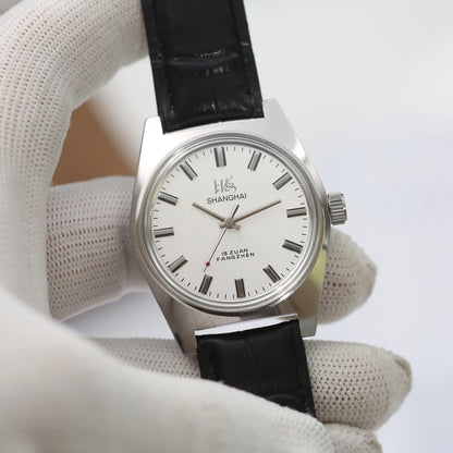 Shanghai Watch Vintage Collector Timepiece Gift for Gentlemen Wholesale Drop Shipping  Men's Manual Mechanical Watches