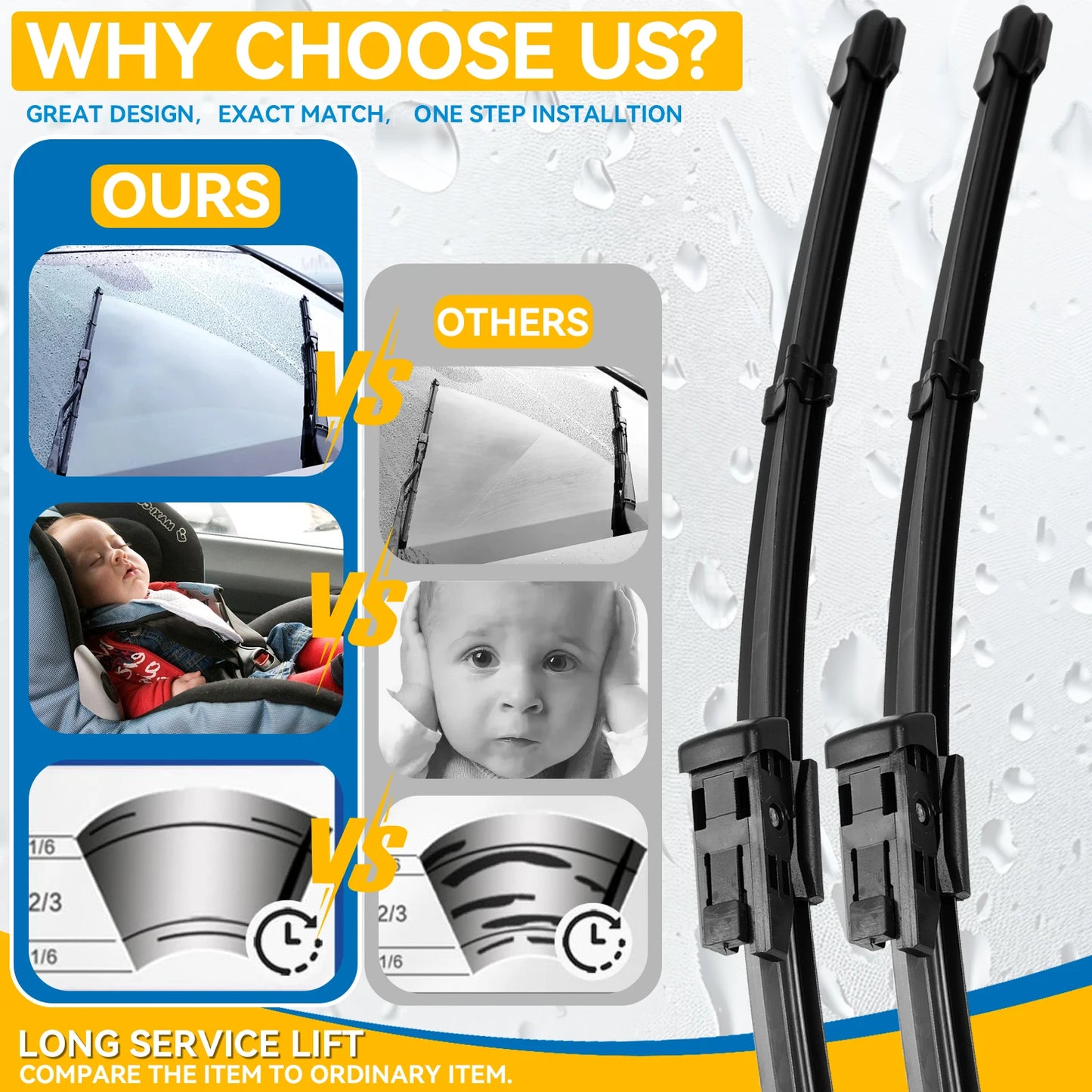 Erick's Wiper LHD Front Wiper Blades For Skoda Octavia A7 Typ5E MK3 2013 - 2019 Windshield Windscreen Window Brush 24"19"