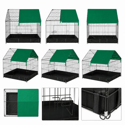 Rabbit Cage Enclosure for Small Animals Rodents Indoor Outdoor with Protective Cover Included 90x75x75 cm