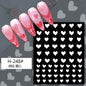 Hollow Nail Art Stickers Spray Painted Design Love Butterfly French Pattern Nail Accessories Decorative Decals