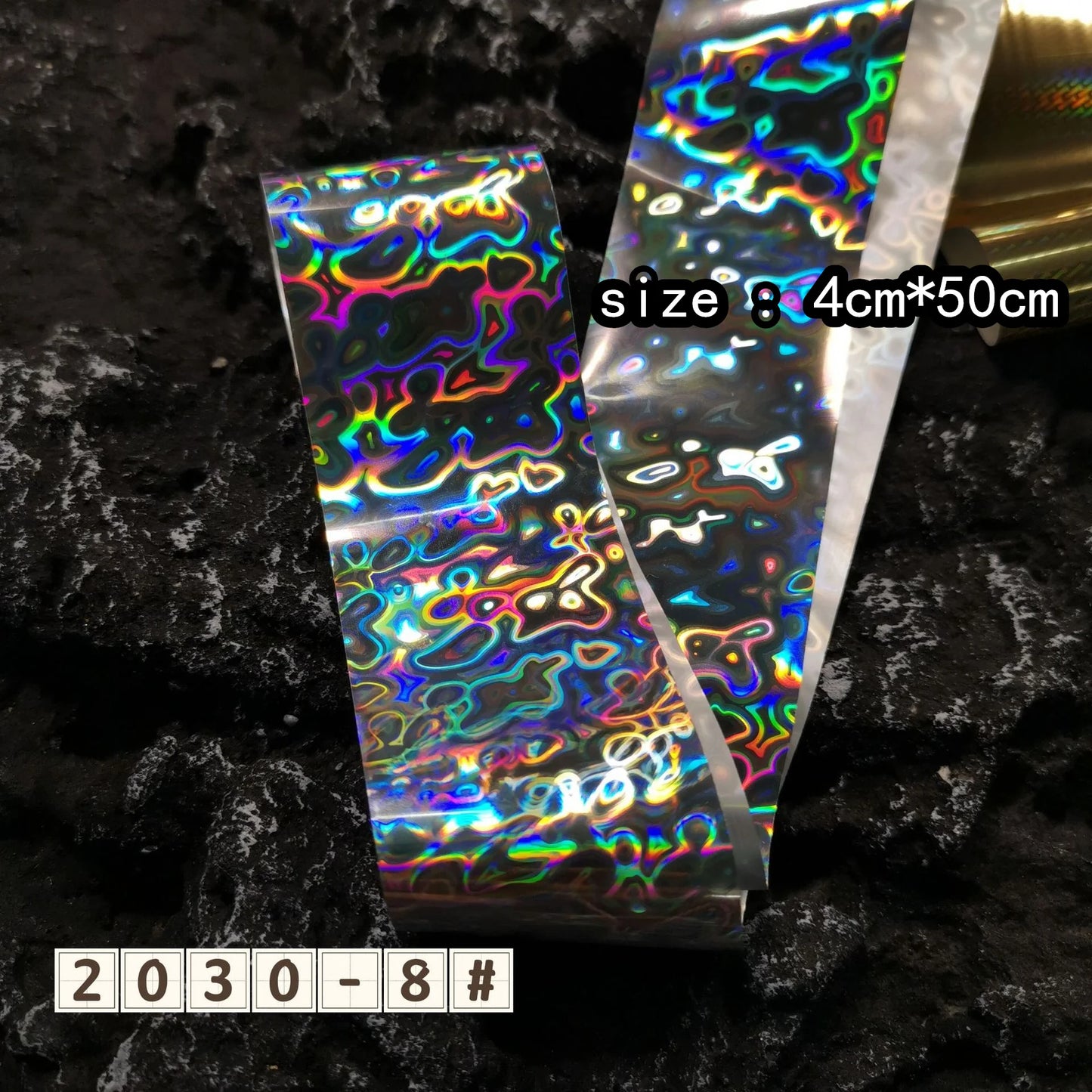 50/100cm Fish Scale Chameleon Nails Metal Nail Art Foil Fish Lure Transfer Decals Wraps Stickers Laser Manicure Decorations