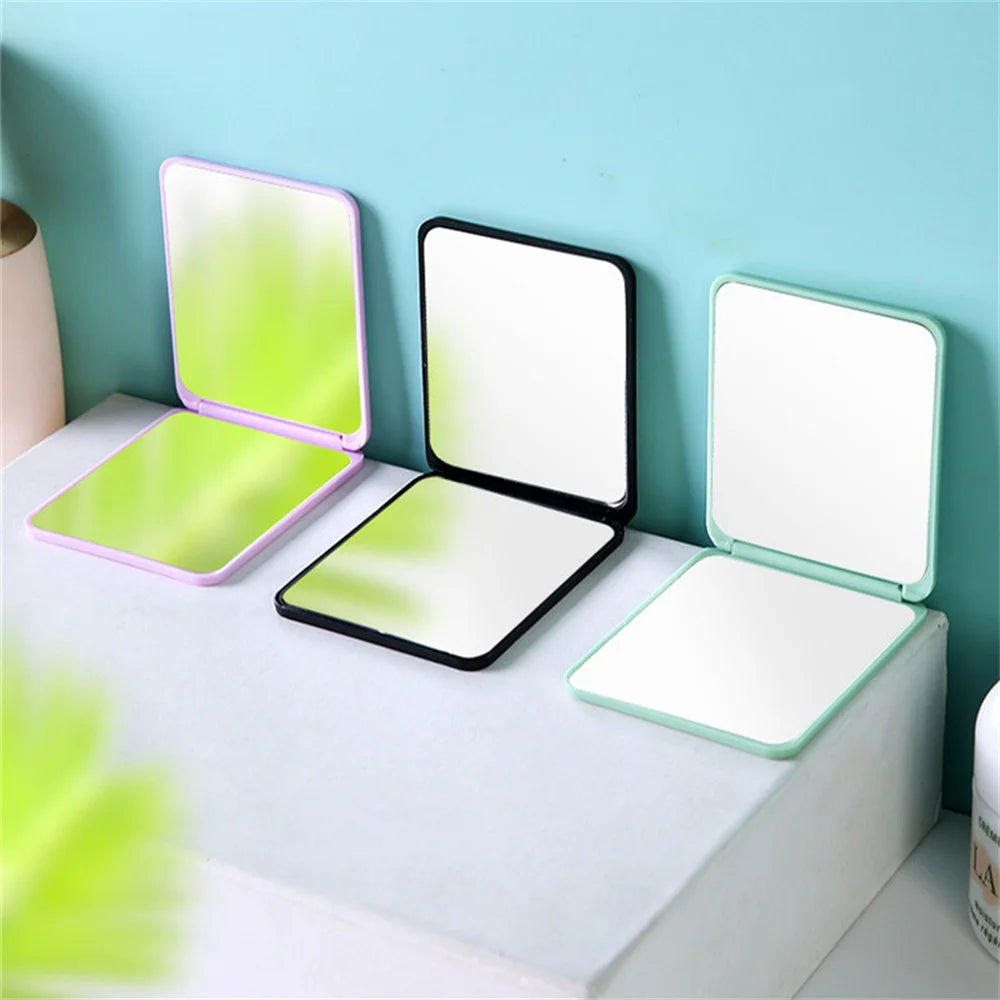 Foldable Makeup Mirror Portable Double-Sided Mirror Student Dormitory Desktop Small Gift Wholesale