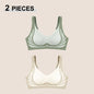 1/2Pcs/Set Women Push Up Bras Seamless Comfortable Angel Wings Bras Set Trendy Soft Breathable Underwear Female No Wire Lingerie