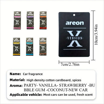 Our High-Quality [Shape X] car air fresheners, which can be used as decorations for car rearview mirrors, are available in sets