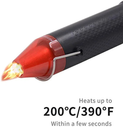 300W Electrical Mini Heat Gun Handheld Hot Air Gun with 300PCS Heat Shrink Butt for DIY Craft Embossing Shrink Wrapping PVC