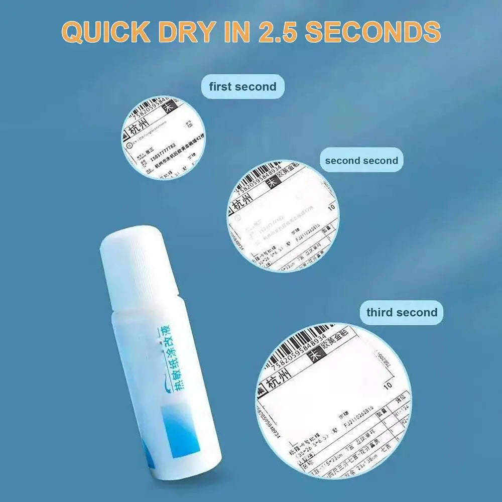 Portable Thermal Paper Correction Fluid Fast-Drying Anti Peep Identity Information ID Info Privacy Protector Quick Eraser Covera