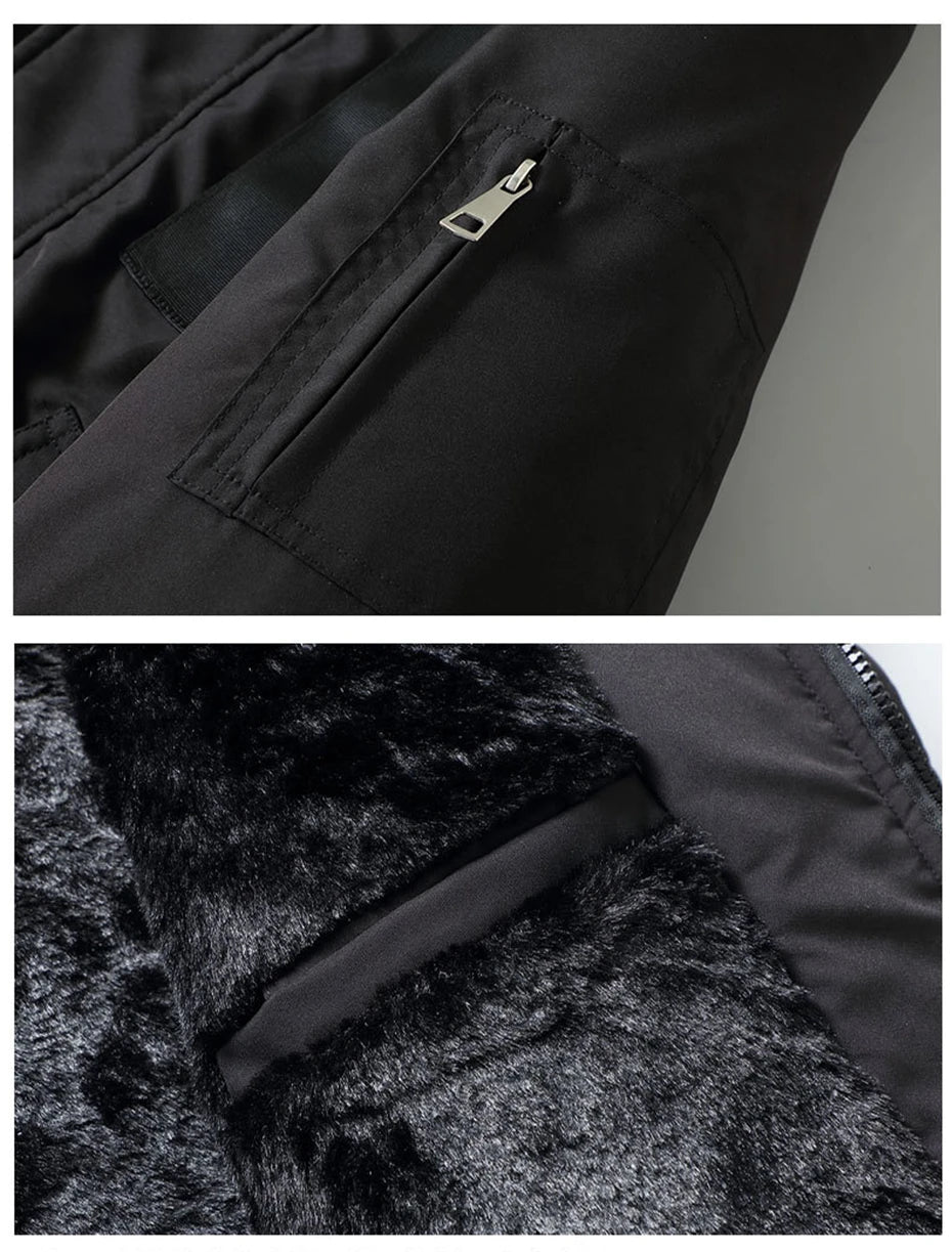 Plus Size 10XL Parkas Men Winter Thick Jacket Coat Fashion Casual Green Parka Male Black Jackets Big Size 10XL