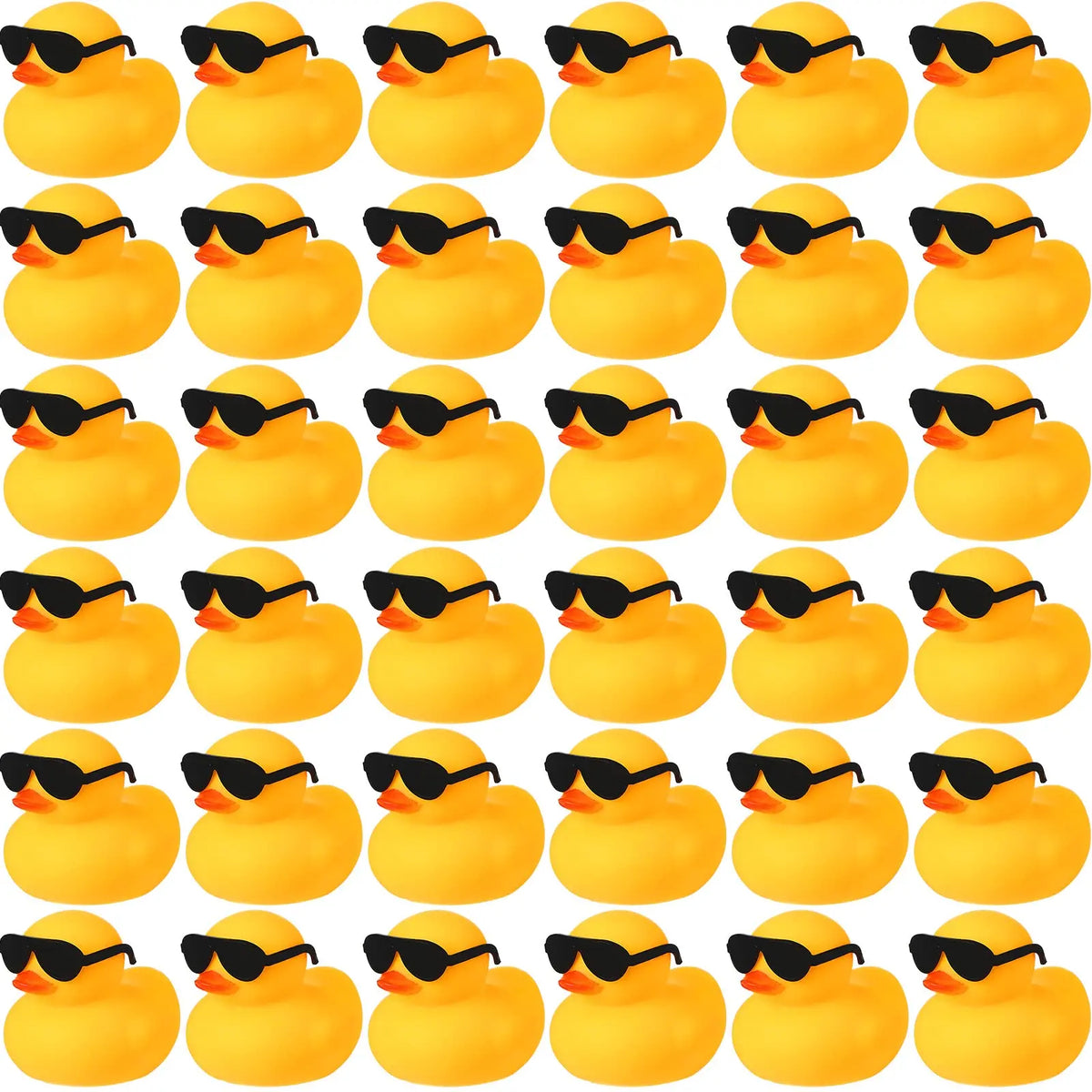 6/12/24PCS  Duck Toys Mini Rubber Ducks Squeak and Float Ducks Shower Toy for Toddlers Boys Girls