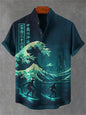 Summer Fashion New Men's Linen Hawaiian Shirt 3D Printed Shirt Short Sleeve Casual Beach Shirt Vintage Shirt