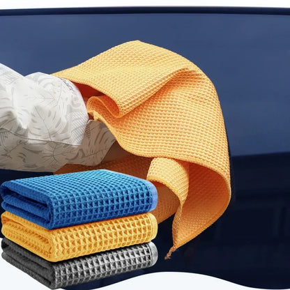 1/5/10Pcs Car Wash Towel Glass Cleaning Water Drying Microfiber Window Clean Wipe Auto Detailing Waffle Weave for Kitchen Bath