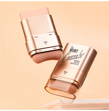 2-in-1 Concealer and Foundation Stick, Covers Dark Circles, Waterproof and Sweat-Resistant, Creates Flawless-Looking Makeup