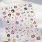 Colorful 5D Happy Birthday Nail Art Sticker Cake Candle Numbers Musical Note Cute Bear Stars Cherry Self Adhesive Manicure Decal