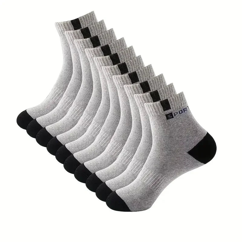 5Pairs Bamboo Fiber Summer Spring Men Socks Breathable Cotton Sports Sock Breathable Deodorant Business Socks Plus Size 39-45