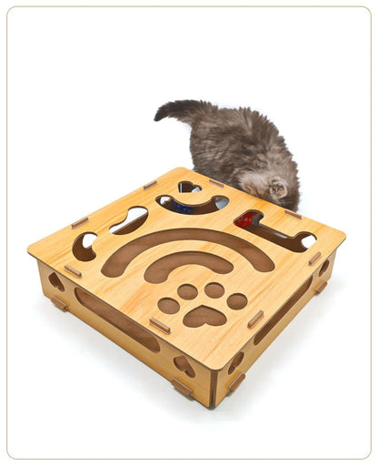 Durable With Bell Ball Cat Scratching Posts Interactive Maze Tunnel Interactive Cat Pet Entertainment Supplies for Kitten
