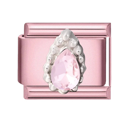 Pink Color Y2K Butterfly Star Bow Rabbit Heart Pendant Italian Charm Links Fit 9mm Stainless Steel Bracelet DIY Making Gifts