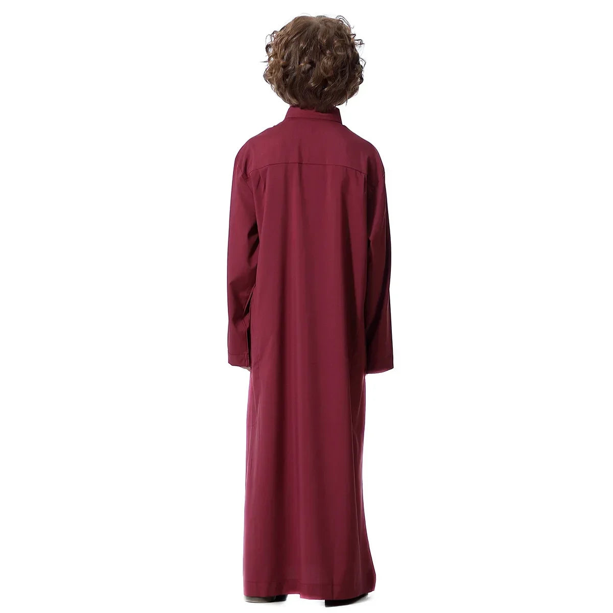 Muslim Saudi Arab Boys Robe Kids Abaya Kaftan Prayer Islam Ramadan Clothing Long Sleeve Thobe Middle East Teenage Dress Dubai