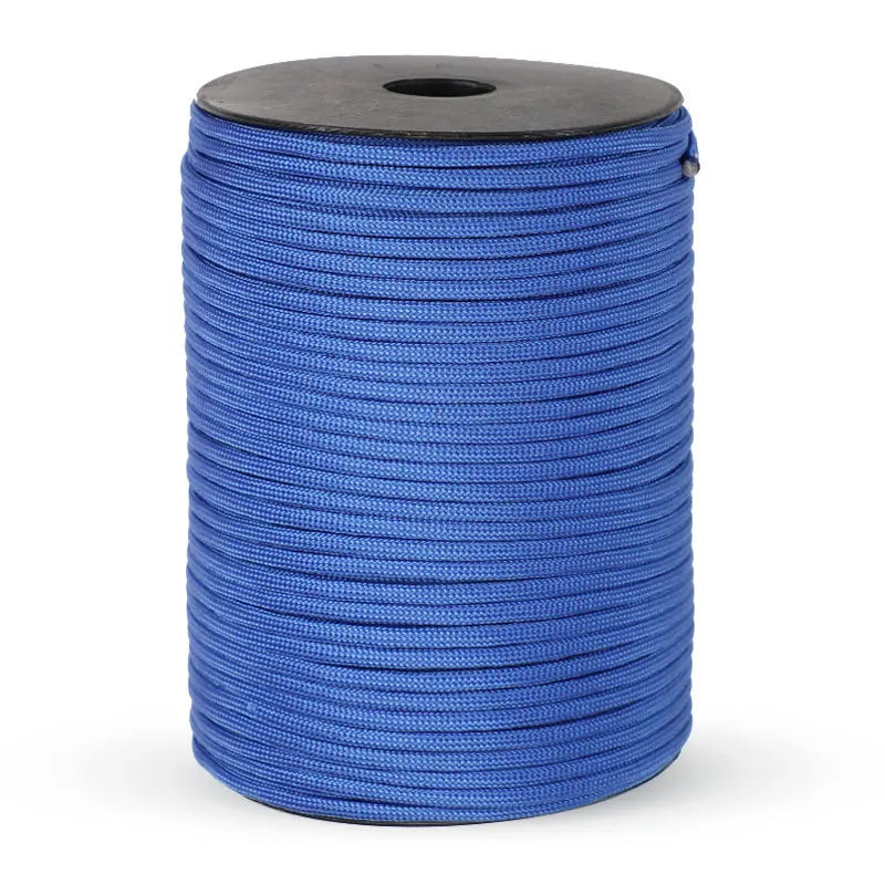 100M/50M 550 Military Standard 9-Core Paracord Rope 4mm Outdoor Parachute Cord Survival Umbrella Tent Lanyard Strap
