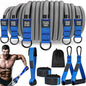 Resistance strap with handle used for muscle training, strength building body shaping, yoga, home fitness equipment - natural