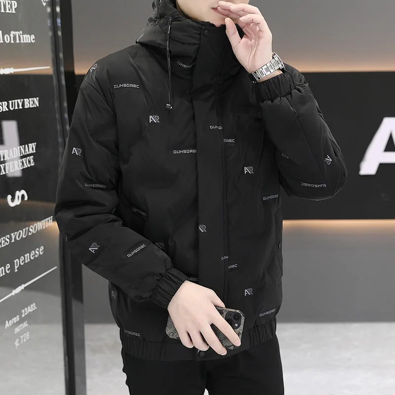 2026 High quality Winter Down Jacket Coats Mens Warm White Duck Down Hooded Men Windproof Parkas Overcoat