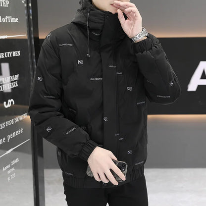 2026 High quality Winter Down Jacket Coats Mens Warm White Duck Down Hooded Men Windproof Parkas Overcoat