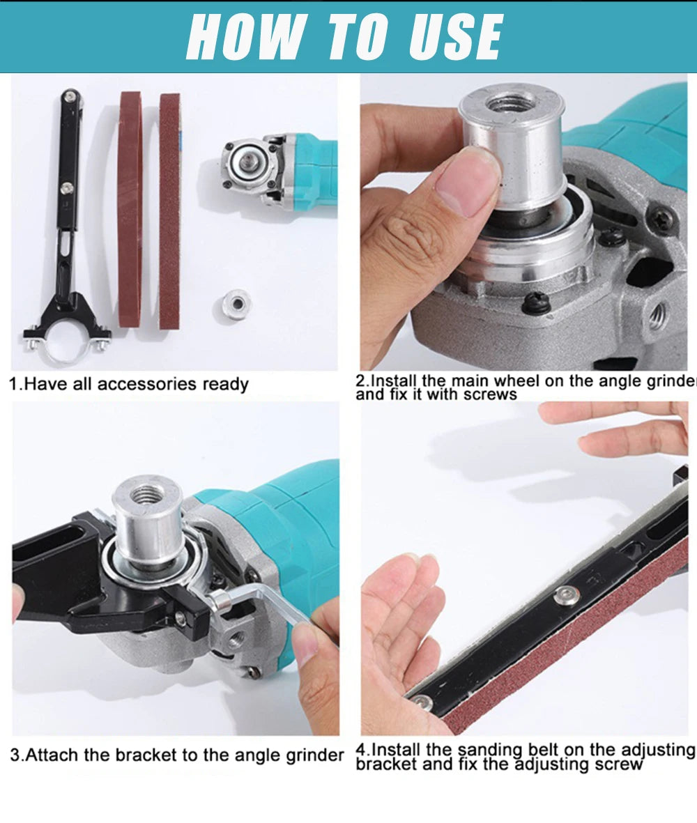 Grinder Mini Sander Multifunctional Cordless Polishing Machine, Home Angle Grinder Modification Belt Sander Accessories, Tools