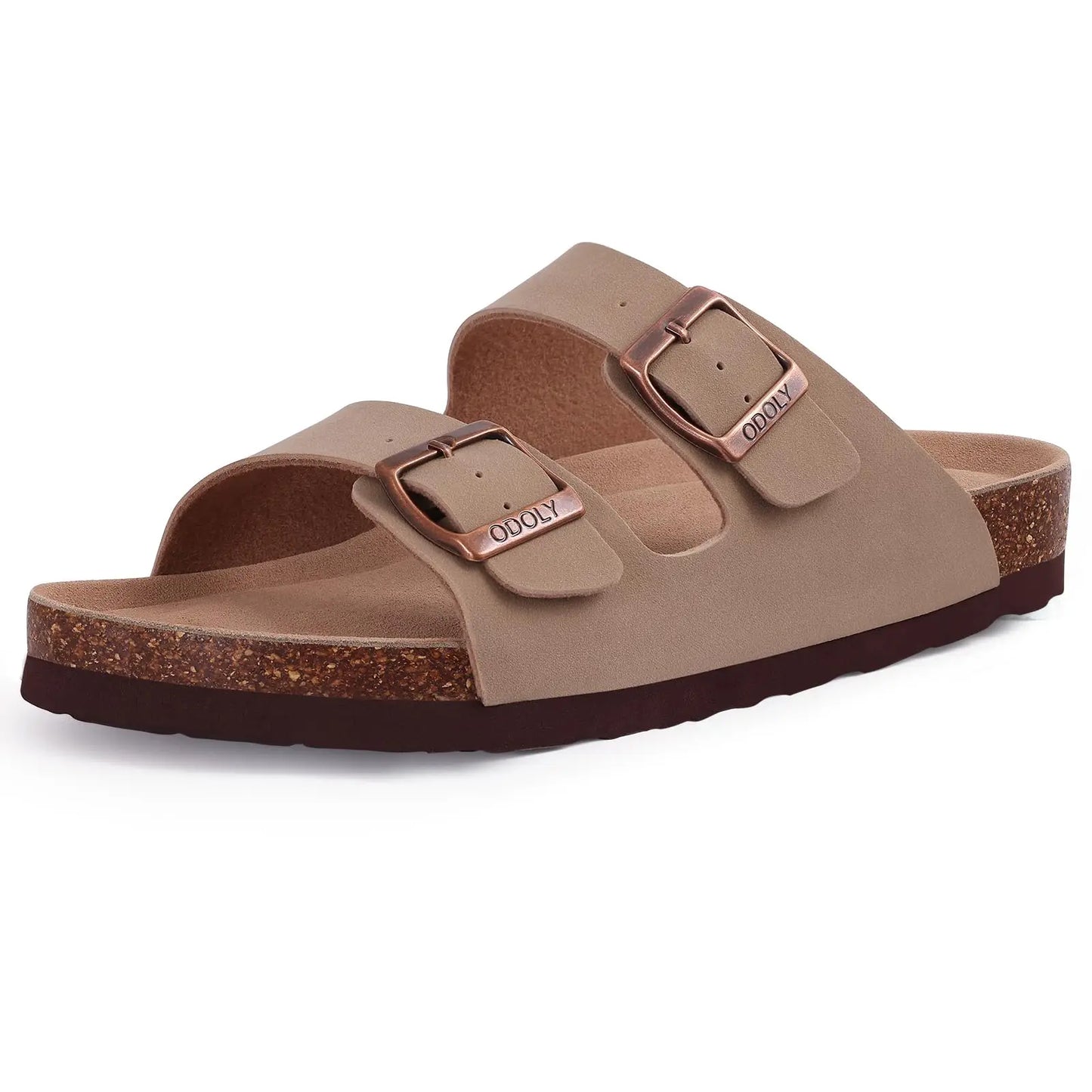 Shevalues Men's Suede Clogs Soft Leather Mules Men New Summer Men Cork Sandals Comfort Slip On Unisex Clogs With Arch Support