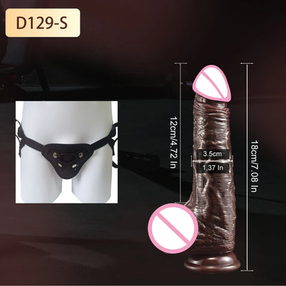 Realistic Dildo Skin Sliding Foreskin for Women Gay Sexmachine Dick Anal Masturbators Strapon Big Penis Dildos Adult Sex Toys 18