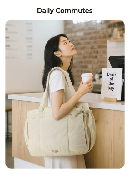 BAGSMART Large Capacity Tote Bag for Women Versatile Commuting Handbag Messenger Multiple Pockets Shoulder Sport Bag
