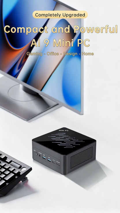 Topton Gaming Mini PC OCuLink AMD Ryzen AI 9 HX 370 AI 7 PRO 360 Ryzen 7 8845HS/7840HS Desktop Small Computer Windows 11 WiFi6E