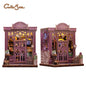 CUTEBEE Book Nook DIY Building Kit with Laser-Cut Precision Pieces 3D Wooden Puzzle  Collectible Desk Home Decor for Gift Idea