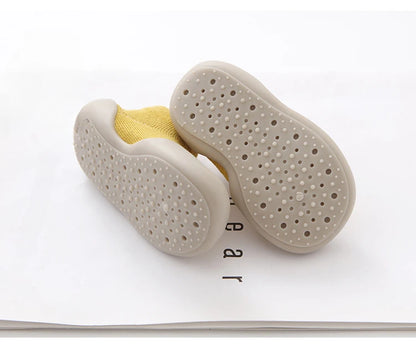 Aikidsay Baby First Socks Shoes Toddler Walker Infant Boys Girls Rubber Soft Sole Floor Barefoot Baby Casual Shoes Knit Booties