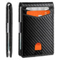 Rfid Carbon Fiber Luxury Men Wallets Money Bag Slim Thin Man Card Holder Wallet for Men Small Short Purse Male Vallet Billfold