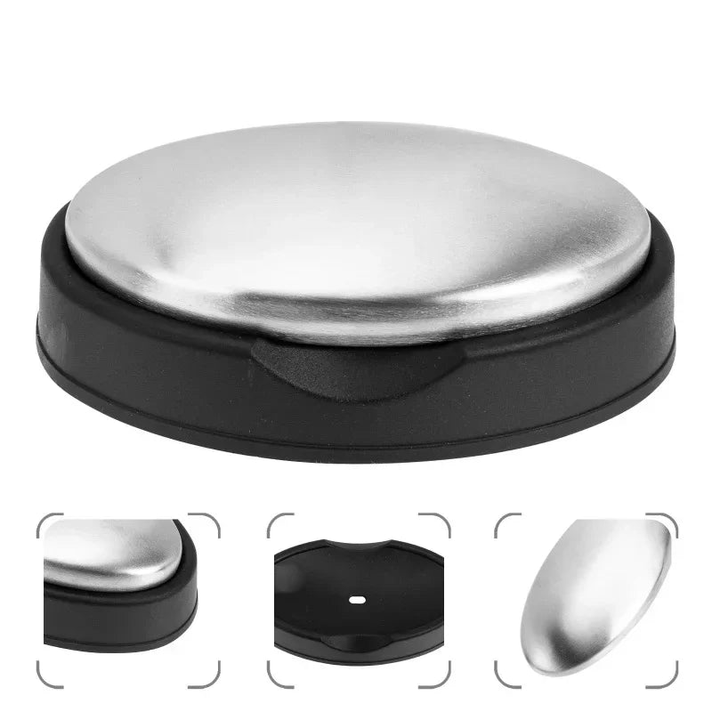 New Oval Hand Washer 304 Stainless Steel Deodorant Soap Metal Soap for Deodorizing Cleaning Kitchen Tools and Odor Removal
