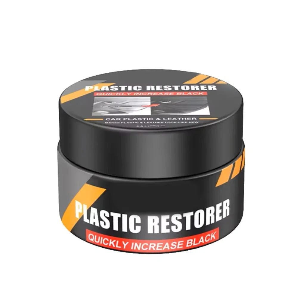 Universal Car Plastic Care Cream for Interior Exterior, Remove Scratches & Aging, Polish Gloss Prevent Whitening Refinish Wax