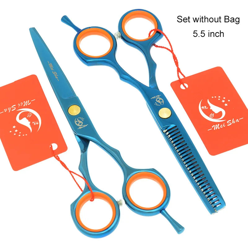 Meisha 5.5 inch Professional Hair Cutting Thinning Styling Tool Japan 440c Hairdressing Scissors Set Hair Salon Shears A0027A