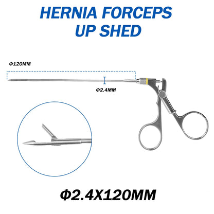 Medical Laparoscopic Hernia Needle Forceps, Laparoscopy Hernia Repair Forceps Wound Closure Suture Forceps Veterinary