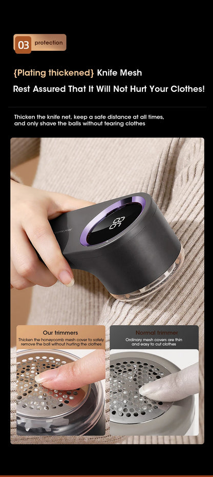 Lint Remover For Clothes USB Electric Rechargeable Hair Ball Trimmer Fuzz Sweater Shaver Reels Removal Device