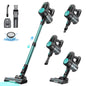 N3T Cordless Stick Vacuum 6 in 1 Handheld Vacuum Cleaner with LED Brush 40 Mins Runtime Self Standing for Pet Hair Hard Floor Carpet