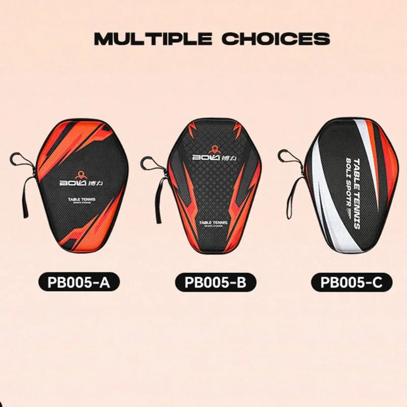 1pcs Table Tennis Racket Bags EVA Hard Shell Waterproof Dustproof Table Tennis Paddles Box Case Storage Bag With Hand Strap good